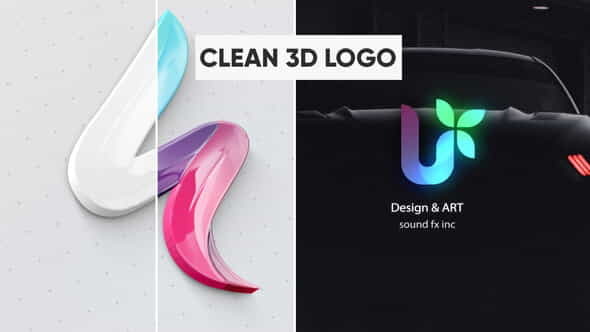 Clean 3D Logo - VideoHive 28411734