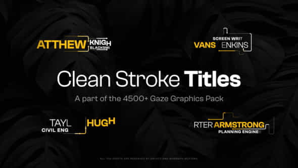 25 Clean Stroke - VideoHive 47530147