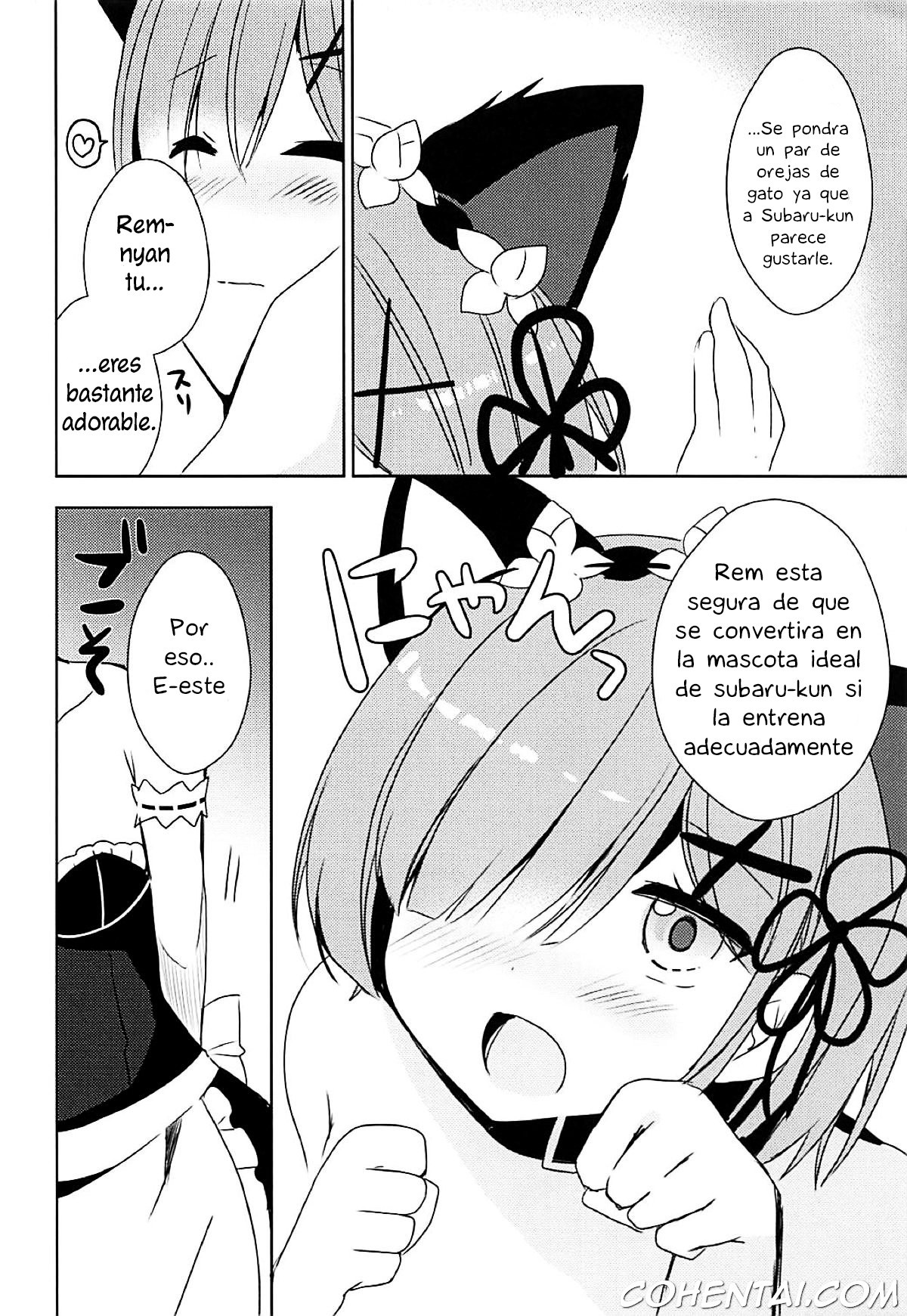 Rem-nyan to Nyannyan Suru? (Re:Zero kara Hajimeru Isekai Seikatsu) xxx comics manga porno doujin hentai español sexo 