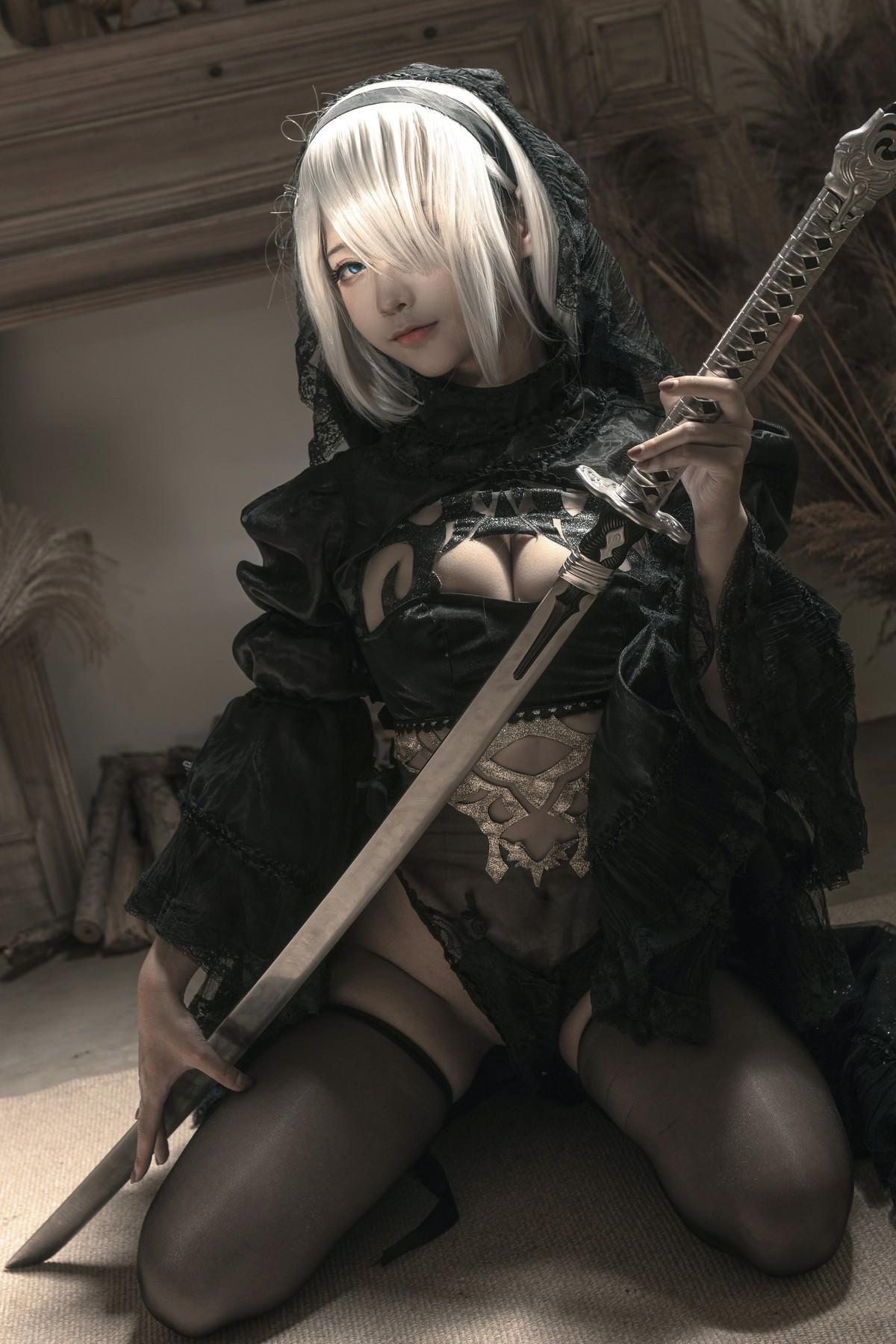 Cosplay 蠢沫沫 Chunmomo 尼尔纪元 黑花嫁(3)