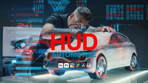 Premium Overlays Hud Automotive - VideoHive 58483469