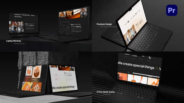 Laptop Mockups Promo - VideoHive 52380602