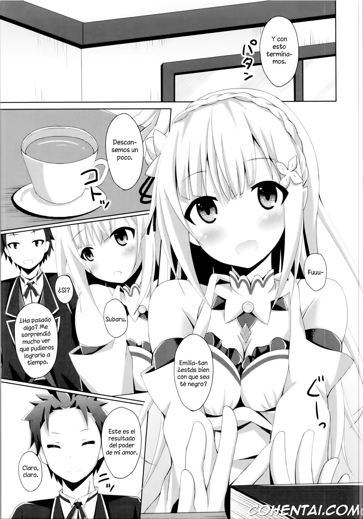 E・M・T to Kyou mo Ore wa Sakebu (Re:Zero kara Hajimeru Isekai Seikatsu) xxx comics manga porno doujin hentai español sexo 