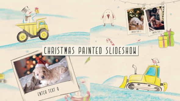 Christmas painted slideshow - VideoHive 40334802