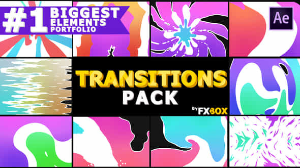 Juicy Colorful Transitions - VideoHive 23823884