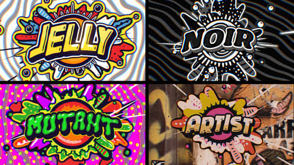 Jelly Pop Title Opener 7 Pack - VideoHive 48686987