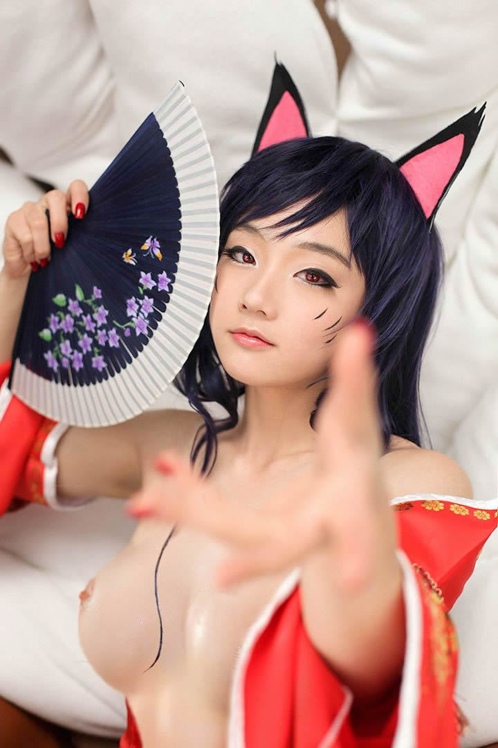 网红美女cosplay螺旋猫PS无圣光套图写真(2)