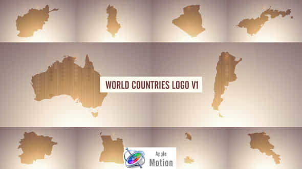 World Countries Logo - VideoHive 40782633