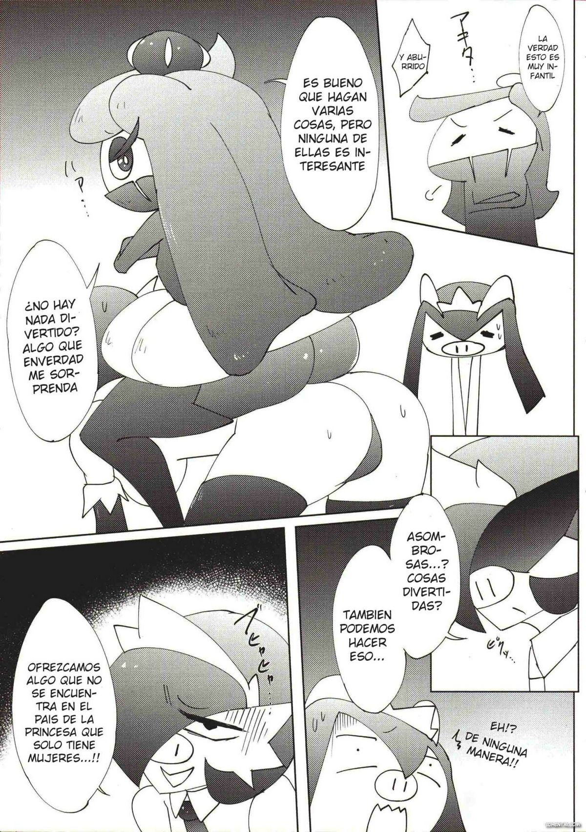 Wagamama ohimesama to jūsha (?)-Tachi (Pokémon) xxx comics manga porno doujin hentai español sexo 