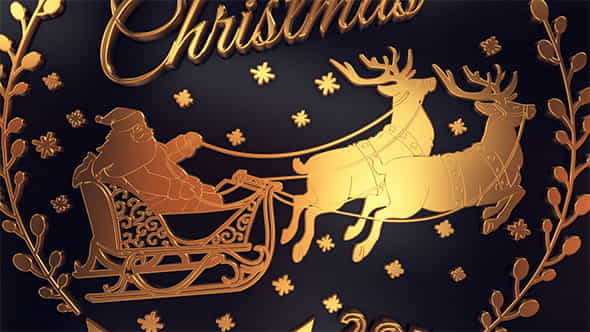 Gold Christmas Titles - VideoHive 18963639