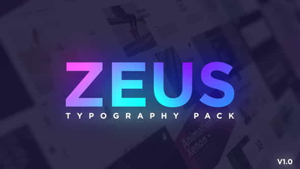 Minimal Typography Pack | Zeus - VideoHive 23276209