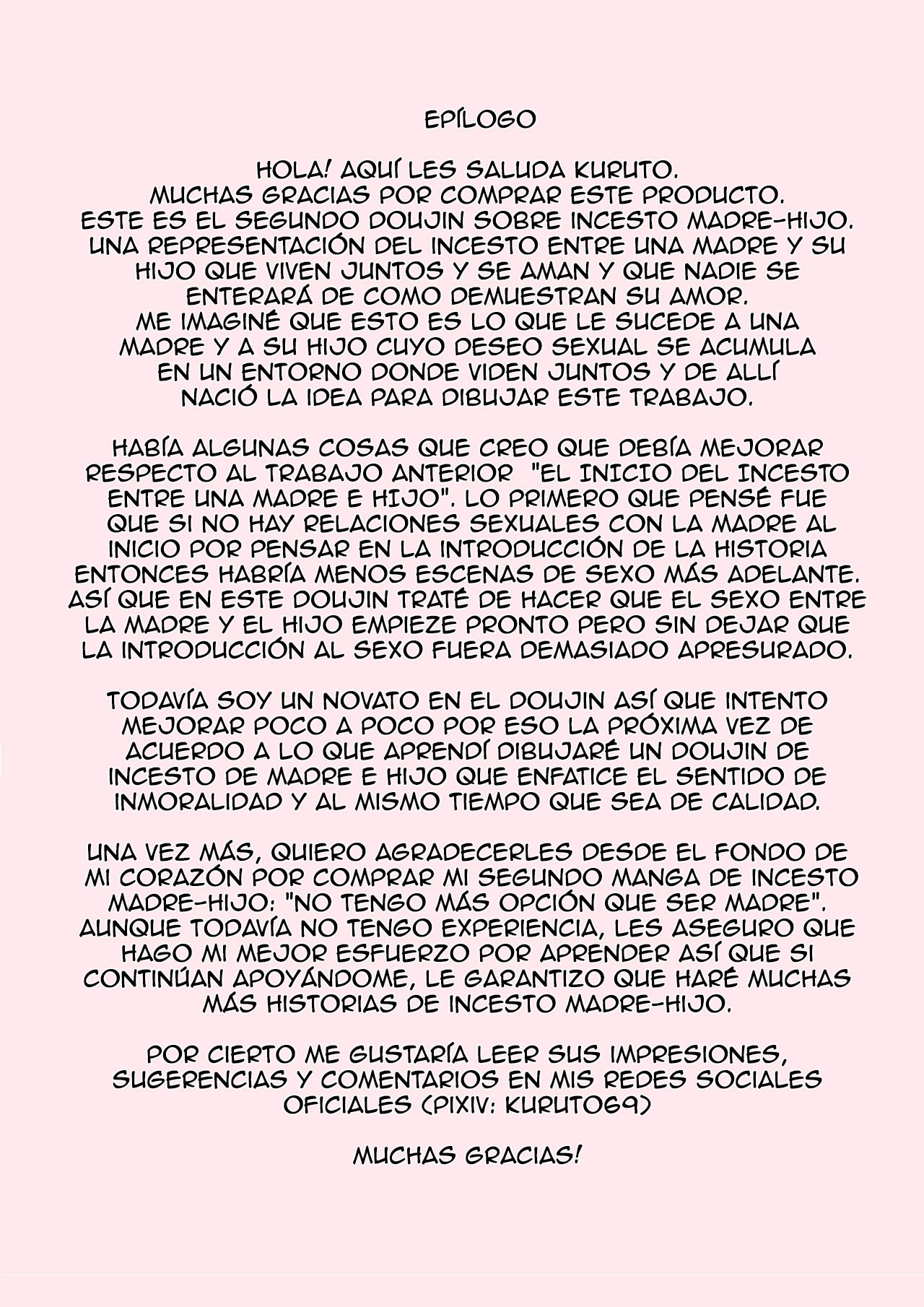 [Kuruto] Okaa-san de Sumasushikanakute [Spanish]
