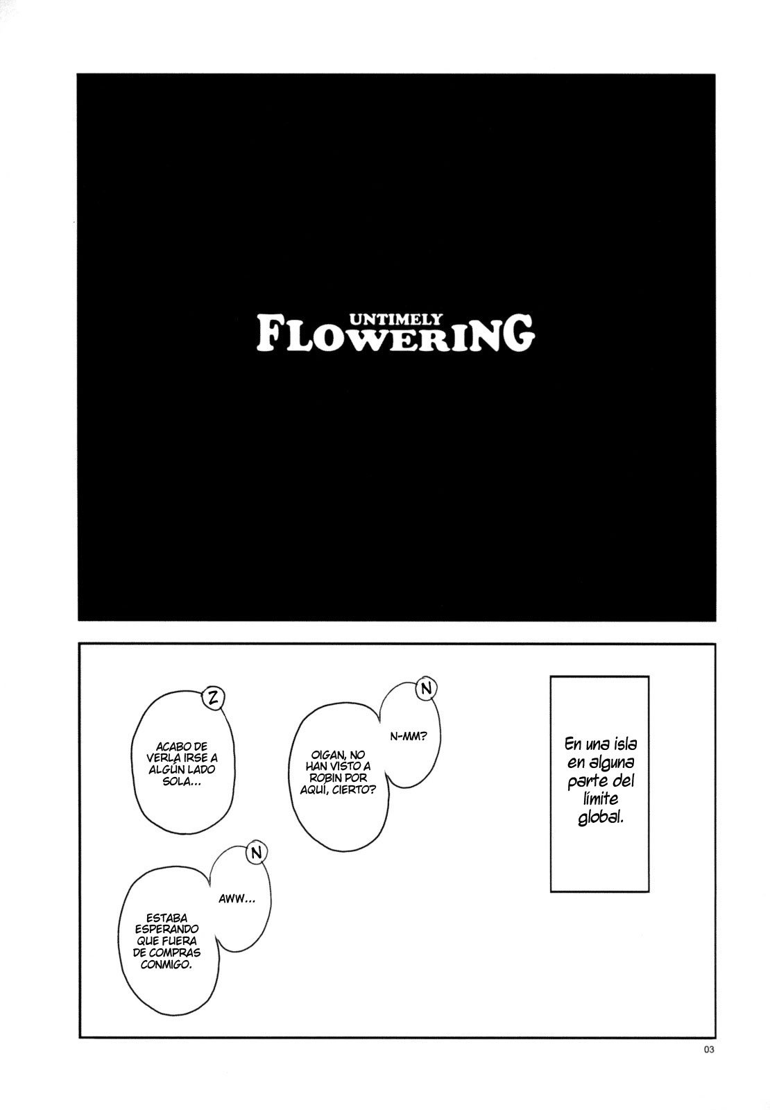 Untimely Flowering (One Piece) - Jun - 1