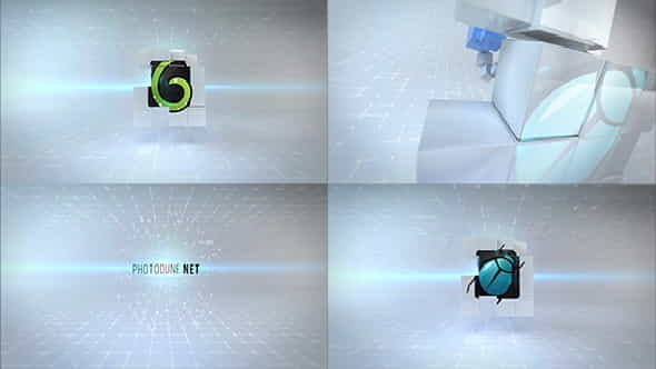 Clean Cubes Logo Reveal - VideoHive 20617175