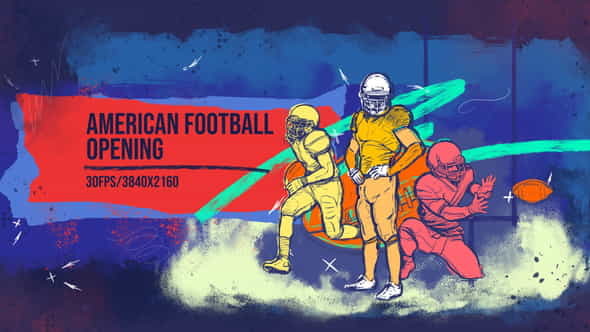 American Football 4K Opener Sport - VideoHive 31930561