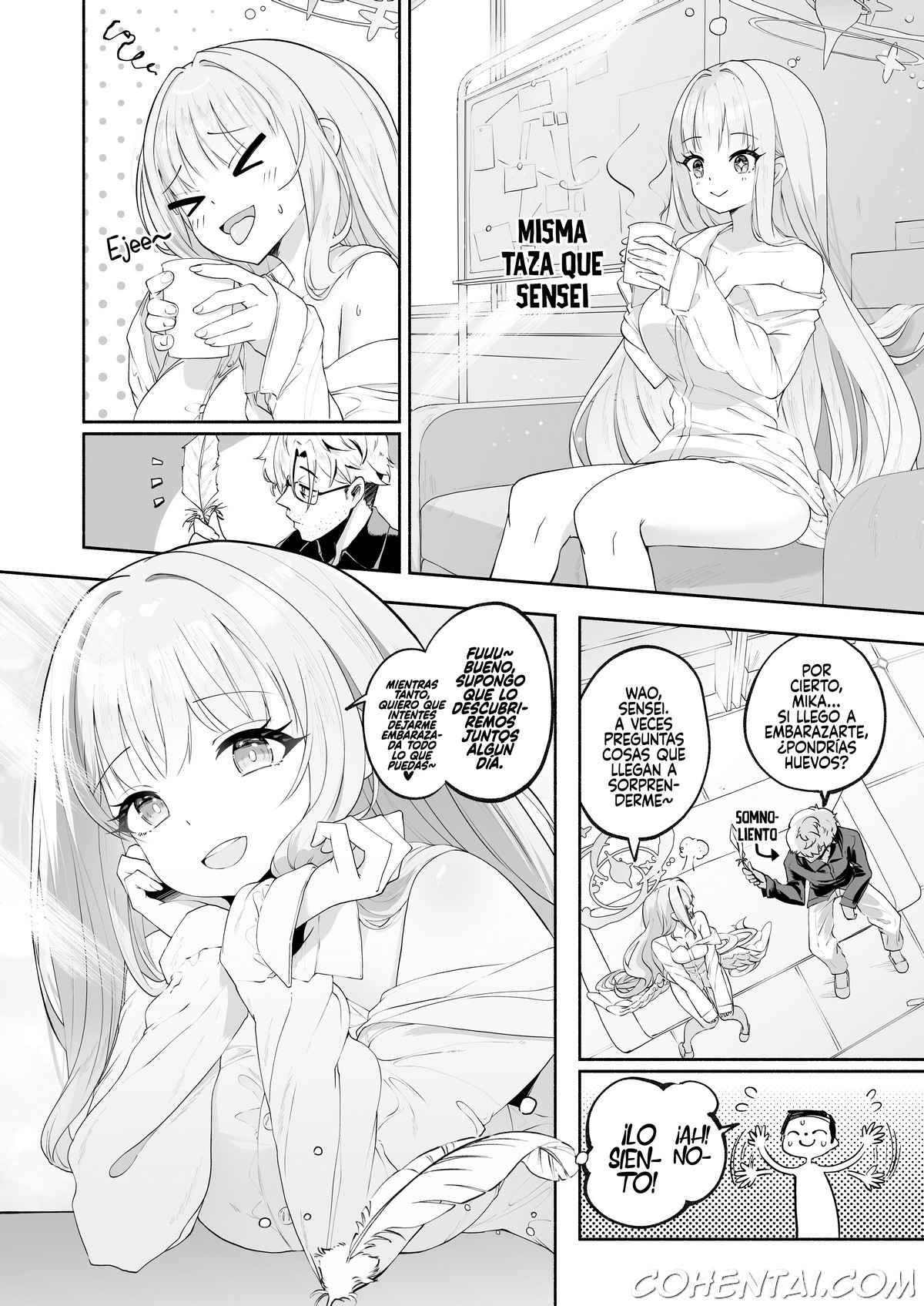 Hoshi no Izumi wa Amai Yuuwaku (Blue Archive) xxx comics manga porno doujin hentai español sexo 