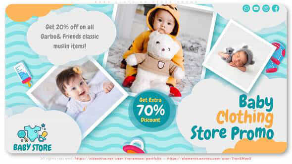 Baby Clothing Store - VideoHive 35089650
