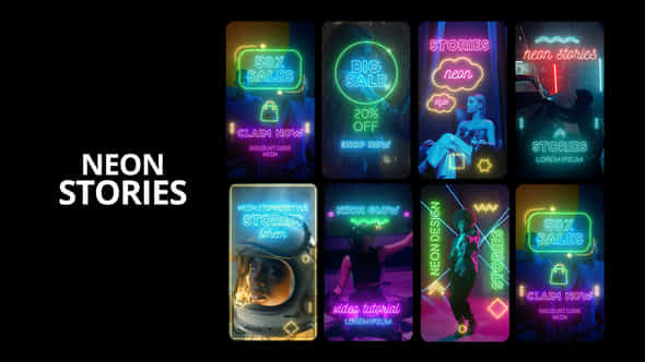 Neon Stories - VideoHive 41911693