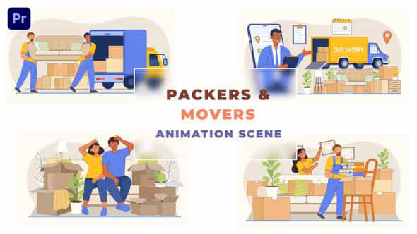 Packers and Movers - VideoHive 43663488