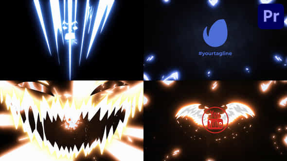 Energy Monster Logo Premiere Pro Mogrt - VideoHive 48697060