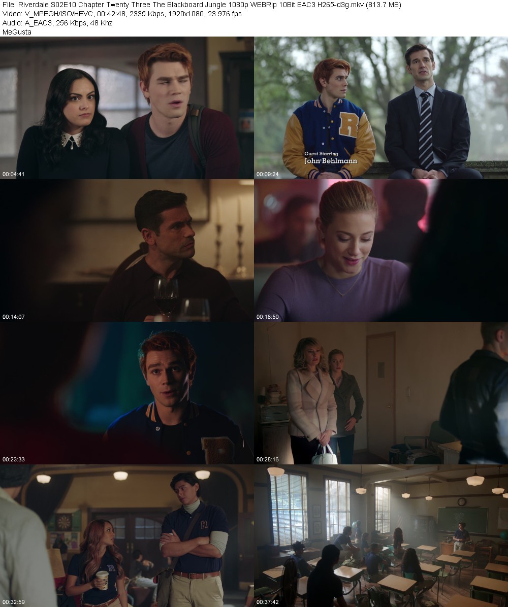 Riverdale S02E10 Chapter Twenty Three The Blackboard Jungle 1080p WEBRip 10Bit EAC3 H265-d3g