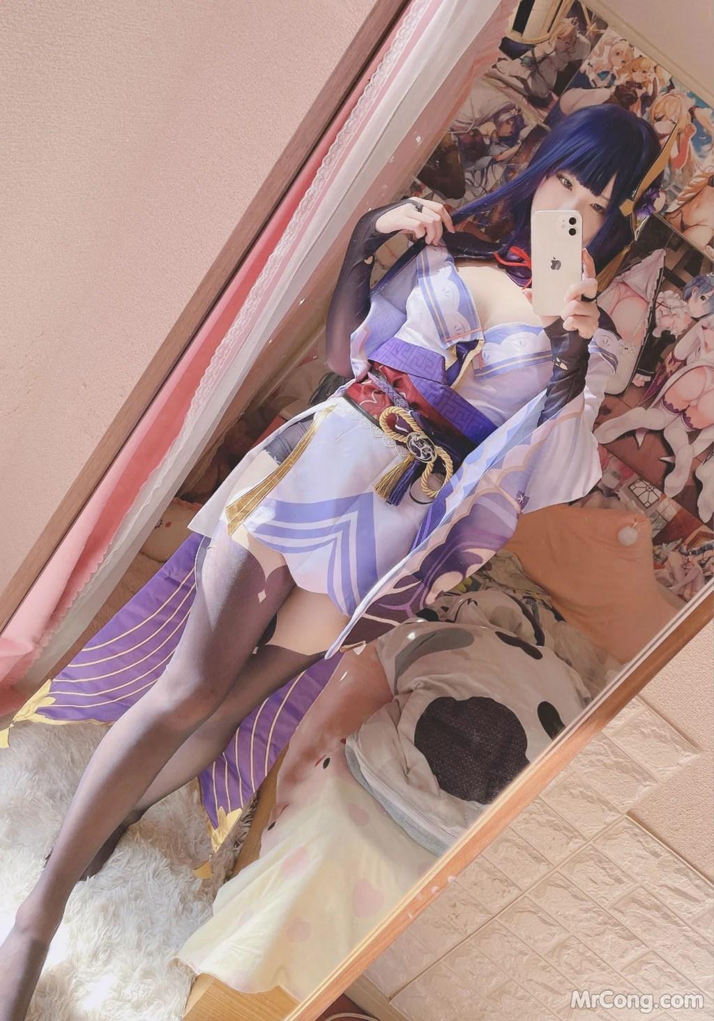 Coser@习呆呆: 原神 雷电将军 (27 photos )(3)
