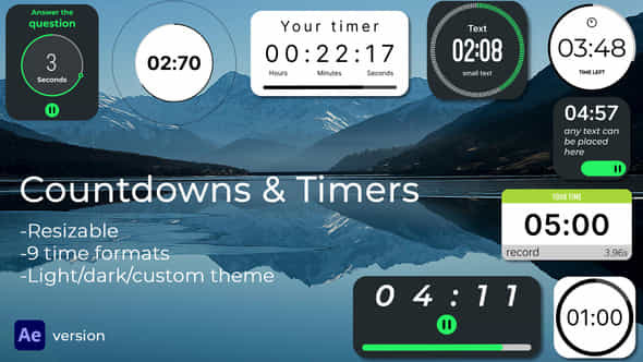 Countdowns Timers - VideoHive 55189161