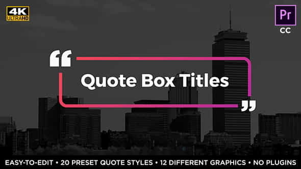 Quote Box TitlesLower - VideoHive 25502996