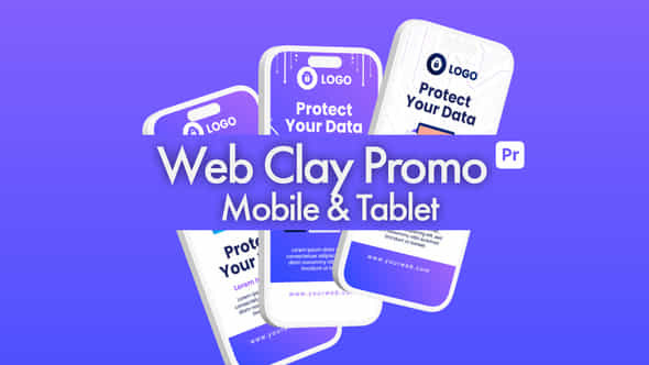 Web Clay Promo Mobile Tablet For Premiere Pro - VideoHive 50510710