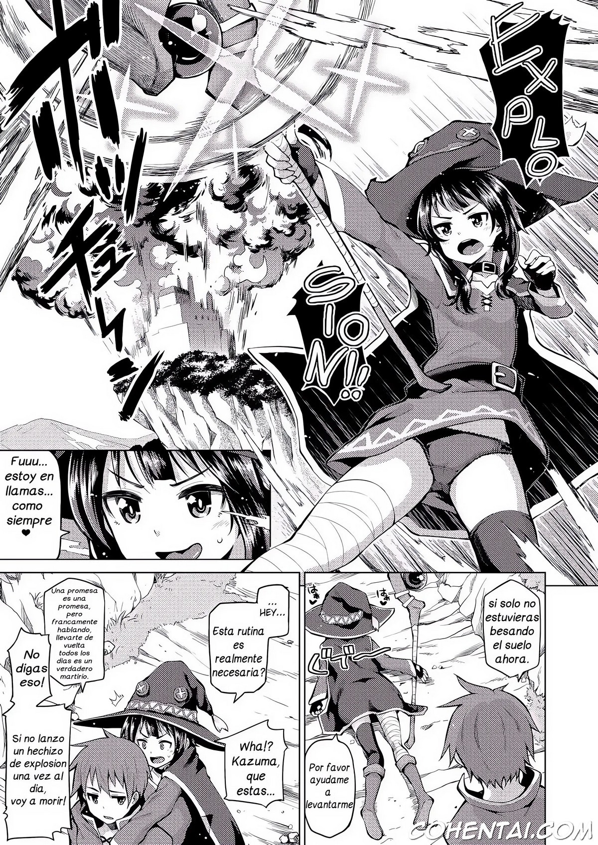 Kono Bakuretsu Musume ni Ecstasy o! (Kono Subarashii Sekai ni Syukufuku o! xxx comics manga porno doujin hentai español sexo 