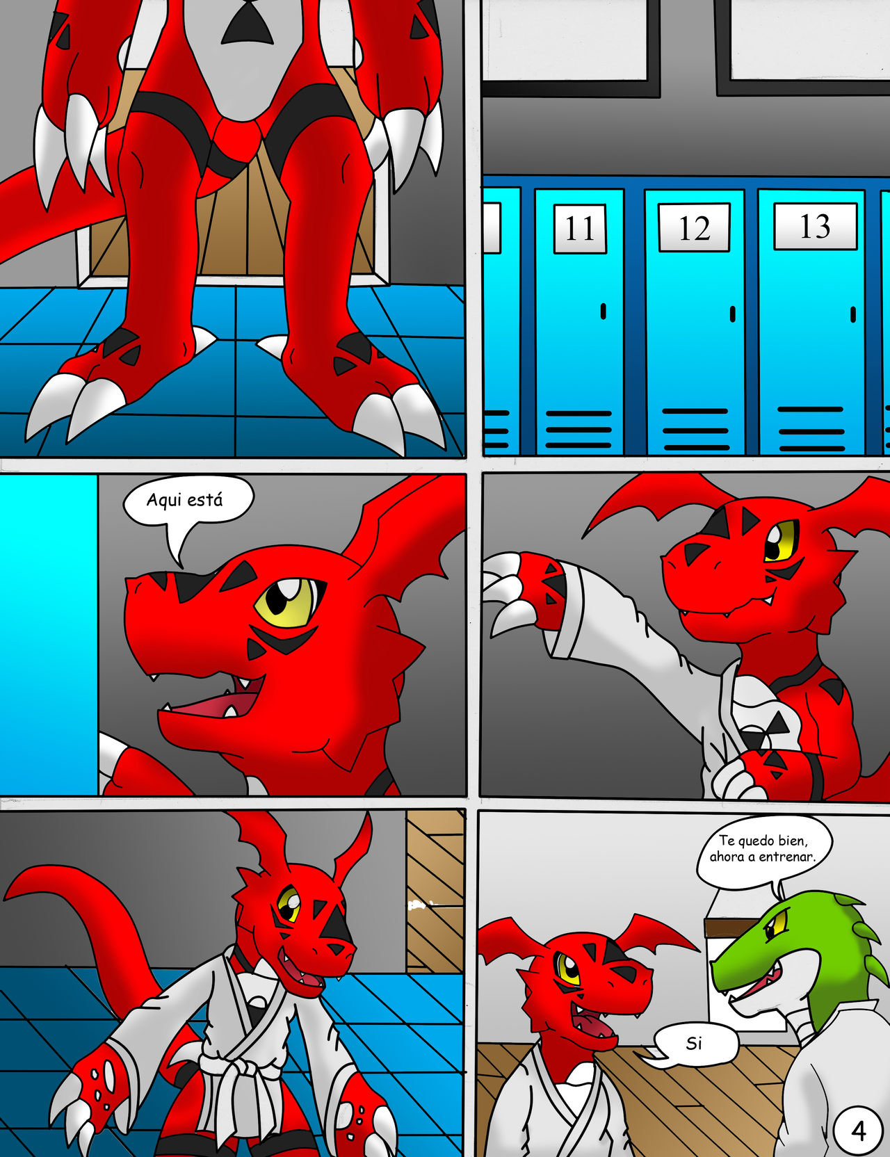 Guilmon Practica Karate - 4