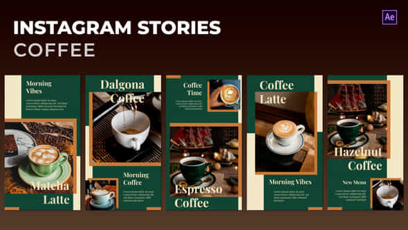 Coffee Instagram Stories - VideoHive 46759333