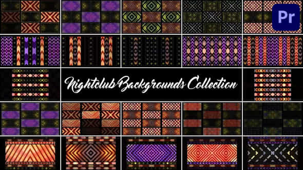 Nightclub Backgrounds Collection For Premiere Pro - VideoHive 50853646