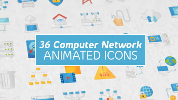 Computer Network Modern Flat Animated - VideoHive 25337148