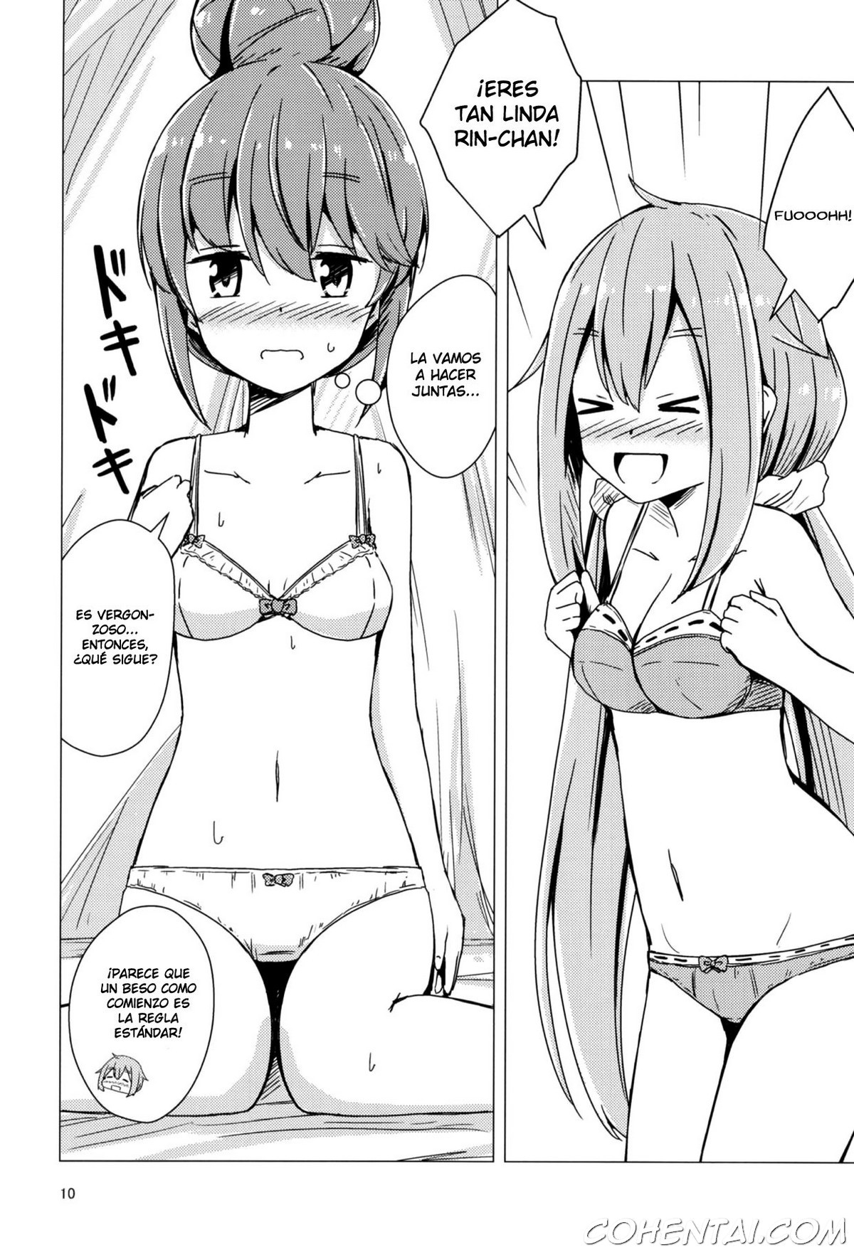 Sex Shinai to Derenai Tent ni Tojikomerareta NadeRin (Yuru Camp) xxx comics manga porno doujin hentai español sexo 