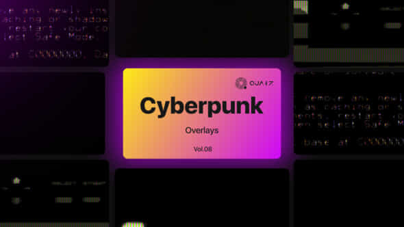Cyberpunk Overlays - VideoHive 47534367