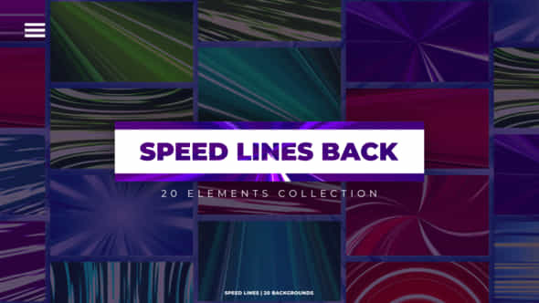 Speed Lines Backgrounds - VideoHive 47054650