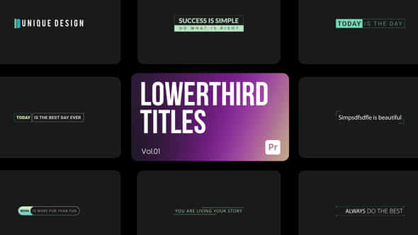 Lowerthird Titles 01 - VideoHive 44173213
