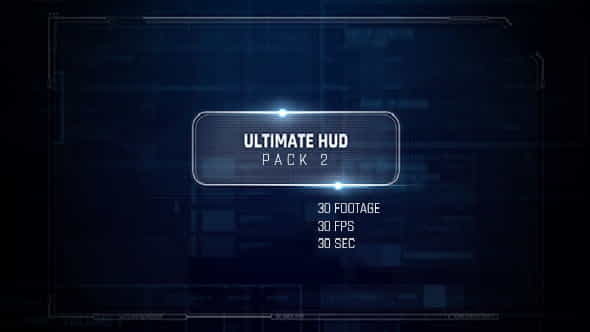 30 Footage HUD Pack Dron - VideoHive 19340477