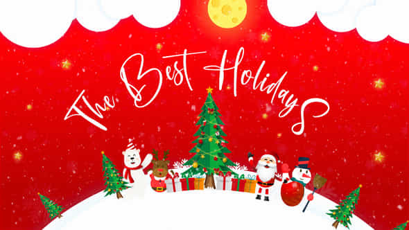 Happy New Year Merry Christmas Titles - VideoHive 55978761