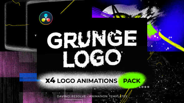 Glitch Grunge Logos - VideoHive 37736753