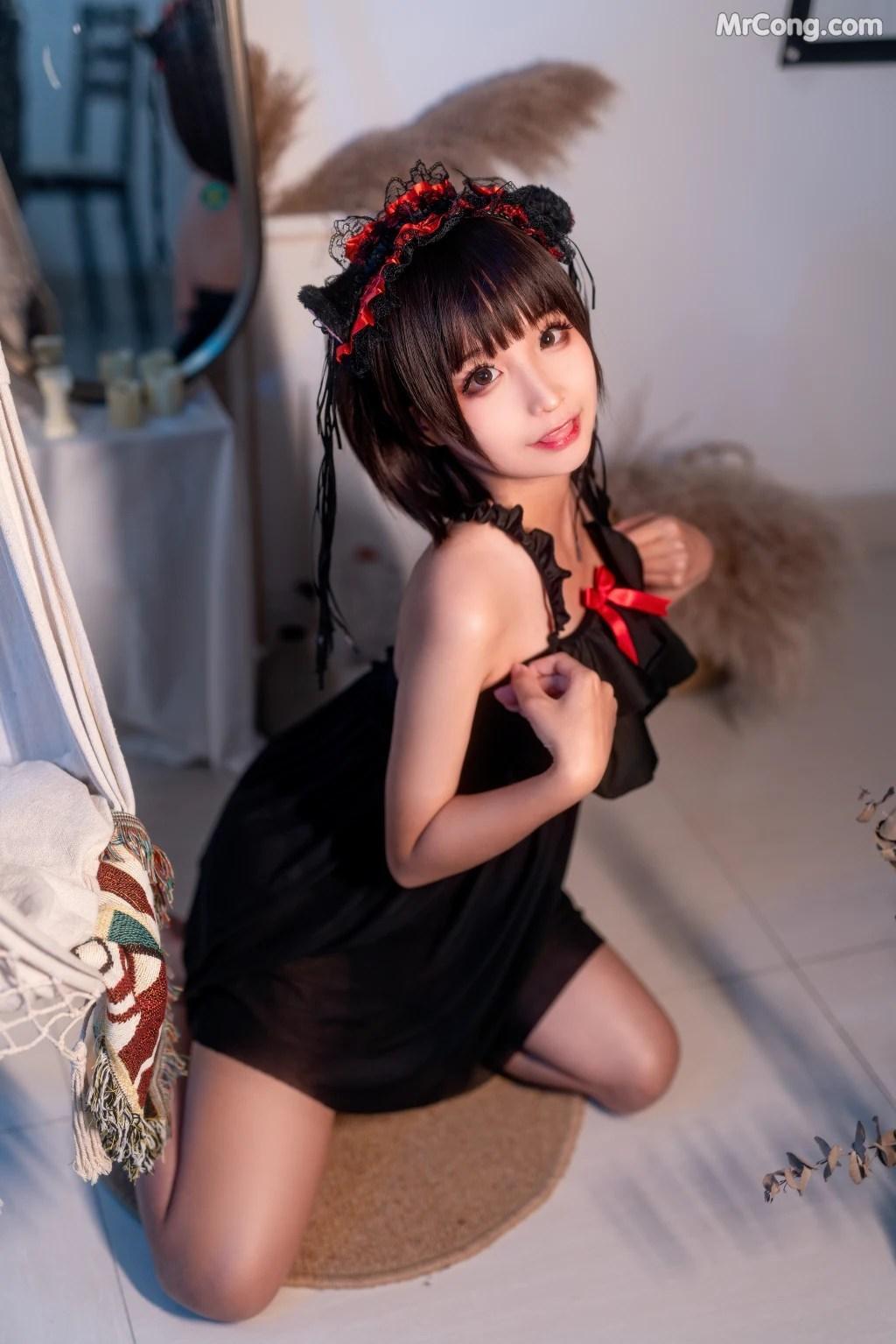 Coser@蠢沫沫 (chunmomo) Vol.053: 黑睡裙 (40 photos)(37)