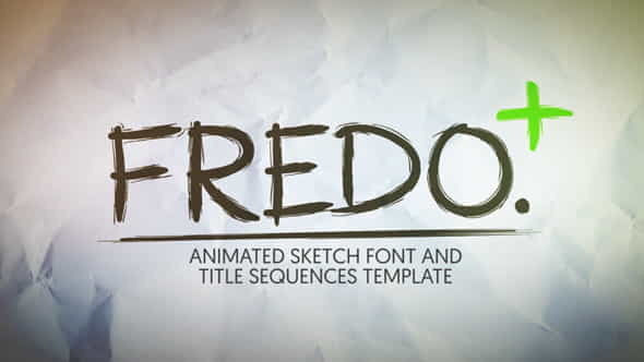 Fredo Animated Sketch Font - VideoHive 12167143