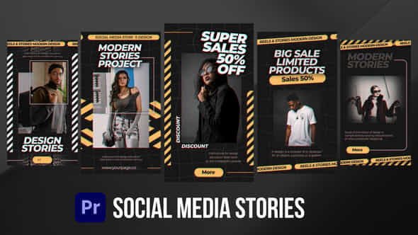 Social Media Stories For Premiere Pro - VideoHive 52665885