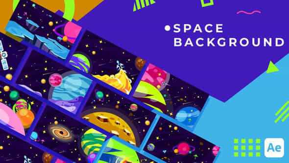 Space Background Animation - VideoHive 41255152