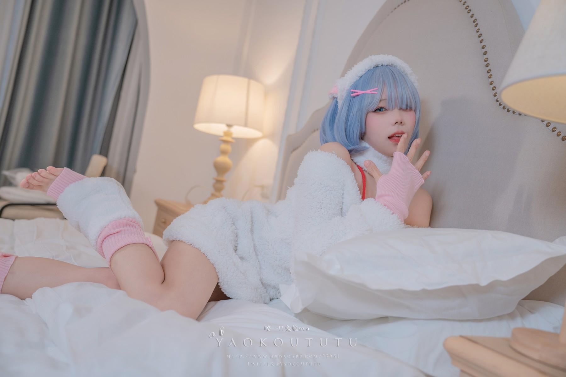 Cosplay 黏黏团子兔 T3特典 蕾姆咩咩(5)