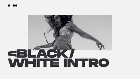 Intro Black White - VideoHive 38827969