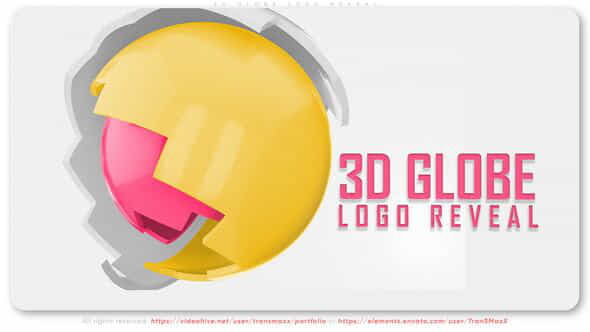 3D Globe Logo Reveal - VideoHive 53331039