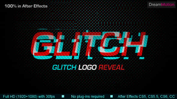 Glitch Logo Reveal - VideoHive 13253418