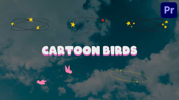 Circling Cartoon Birds For Premiere Pro - VideoHive 50958627